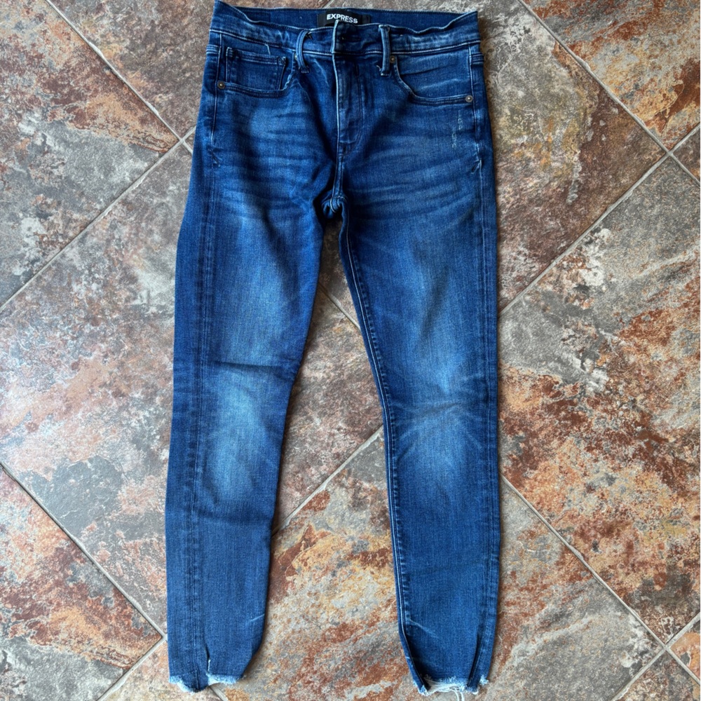 Express Indigo Denim Pants